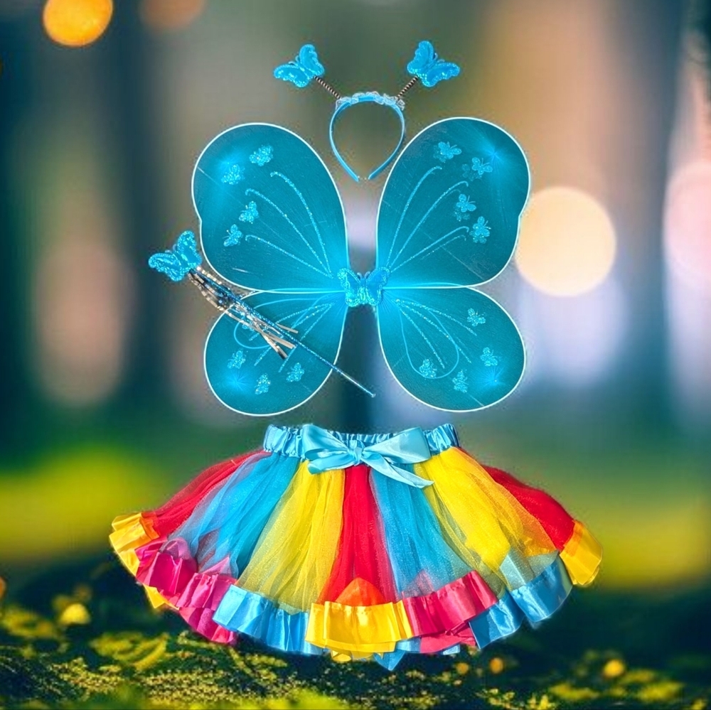 Colorful Butterfly Costume Set (Great Birthday Gift)